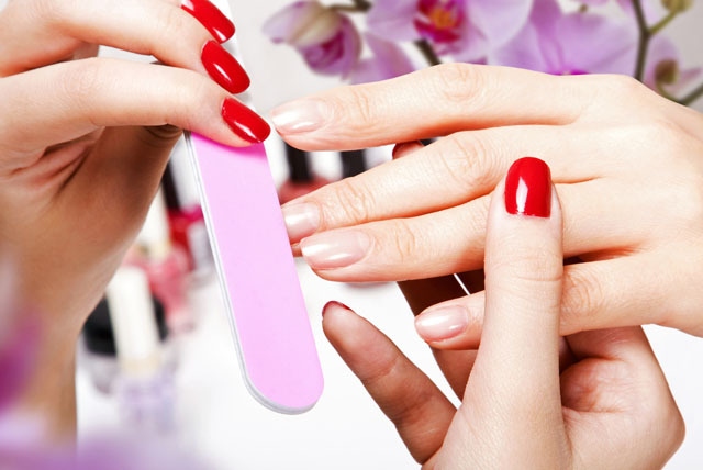 Gentle care of nails in a beauty salon